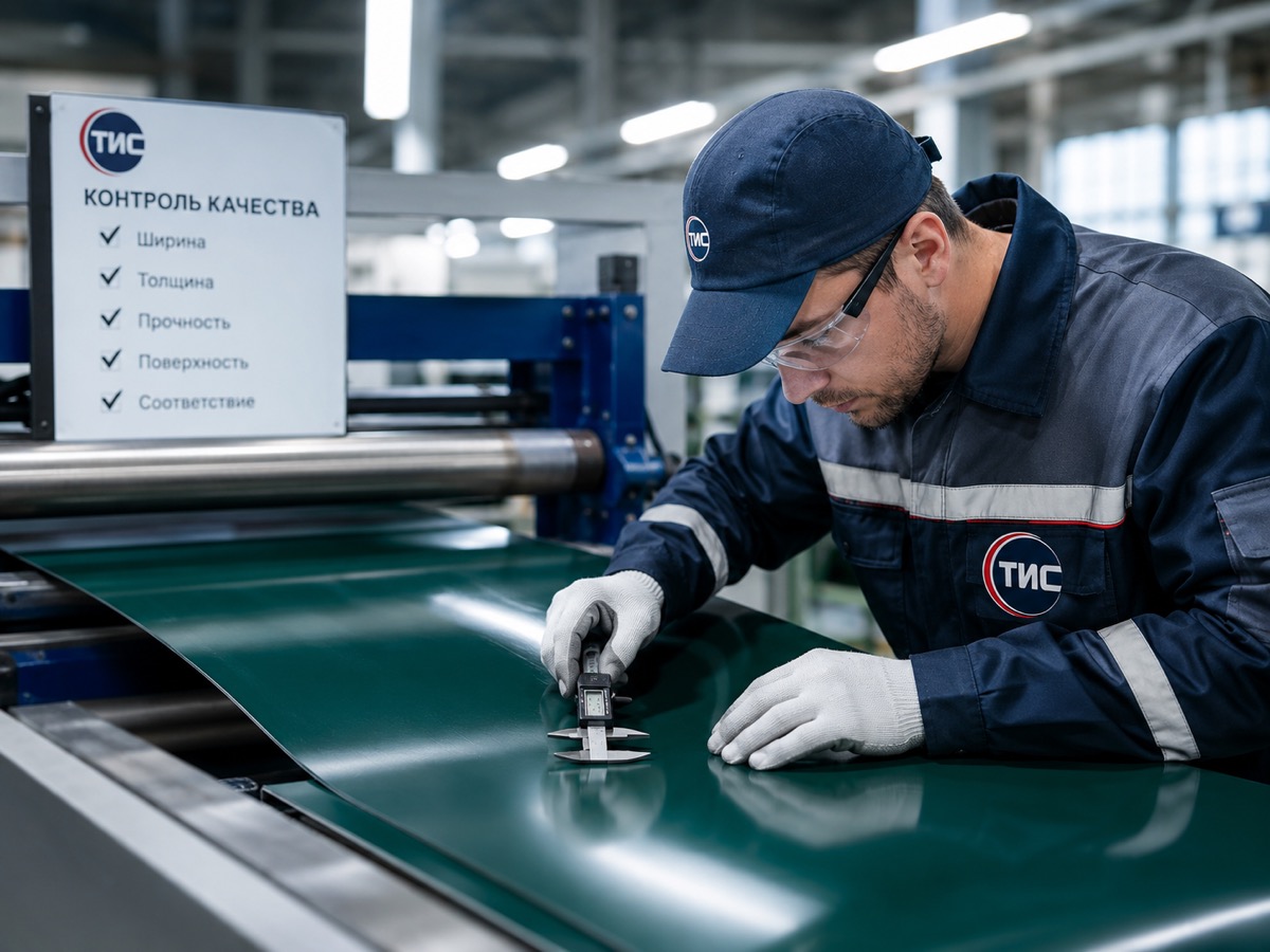 Контроль качества лент Reveyron перед отгрузкой