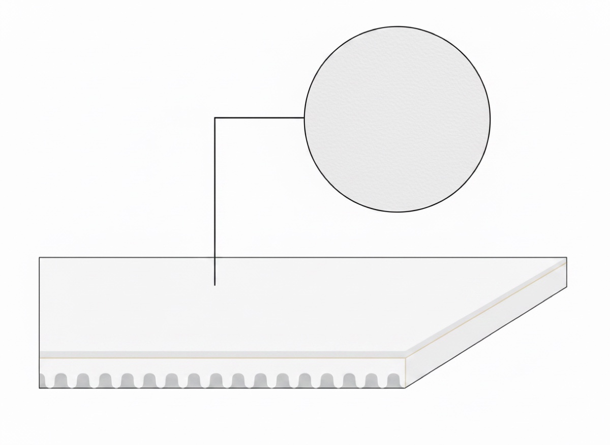 ASBelt 1PU6 U0/U10 MS — конвейерная лента 1 мм, белая