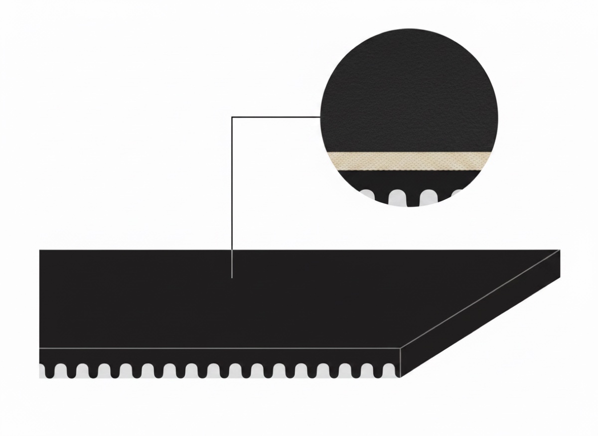 ASBelt 2C10 LN/P26 MS — конвейерная лента 2,6 мм, чёрная