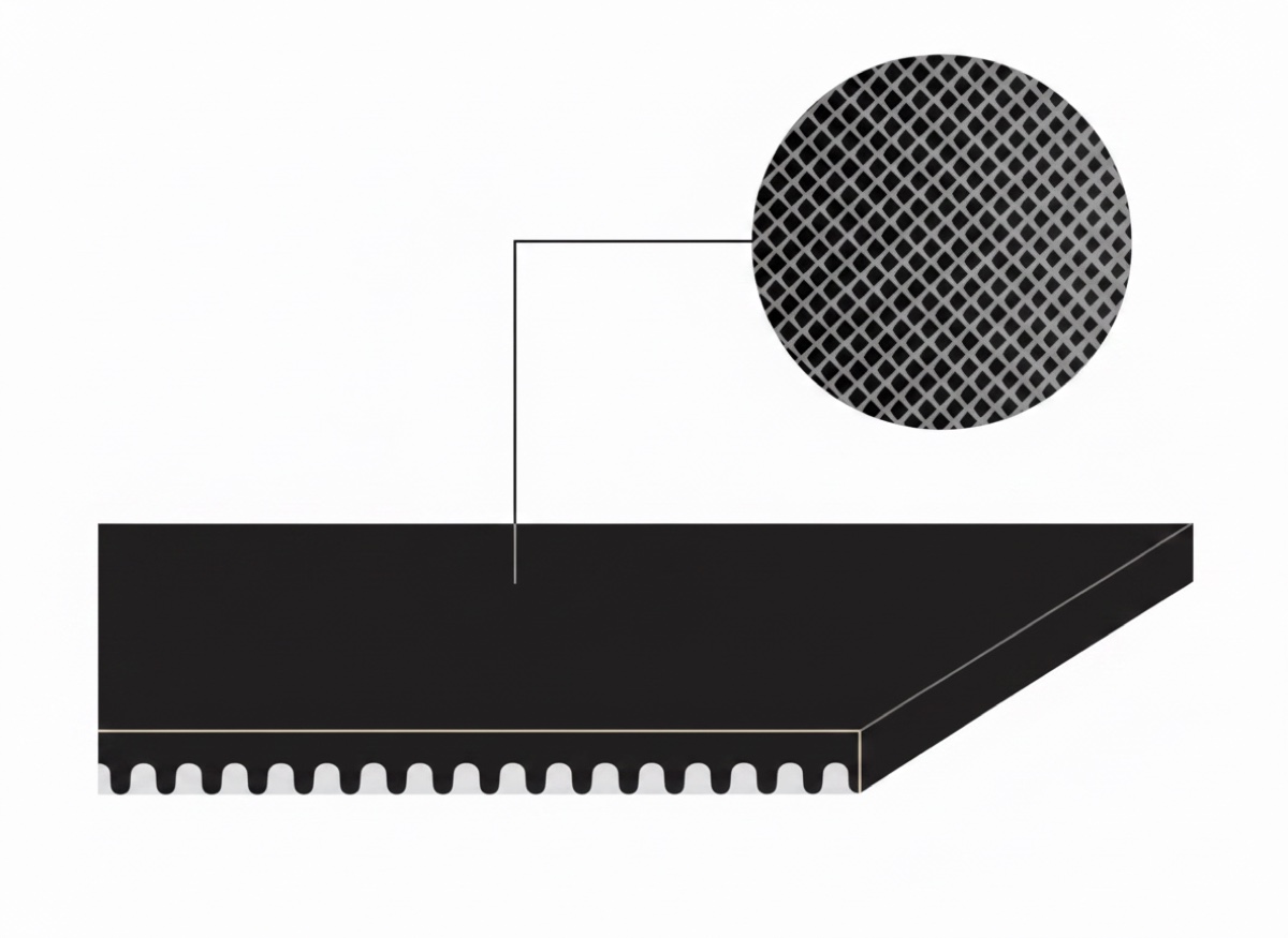 ASBelt 2C10 LN/P26 SD — конвейерная лента 2,6 мм, чёрная