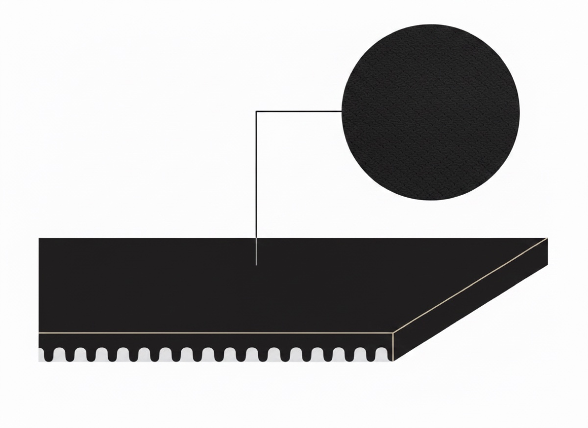 ASBelt 2C12 LN/P30 CD — конвейерная лента 3 мм, чёрная