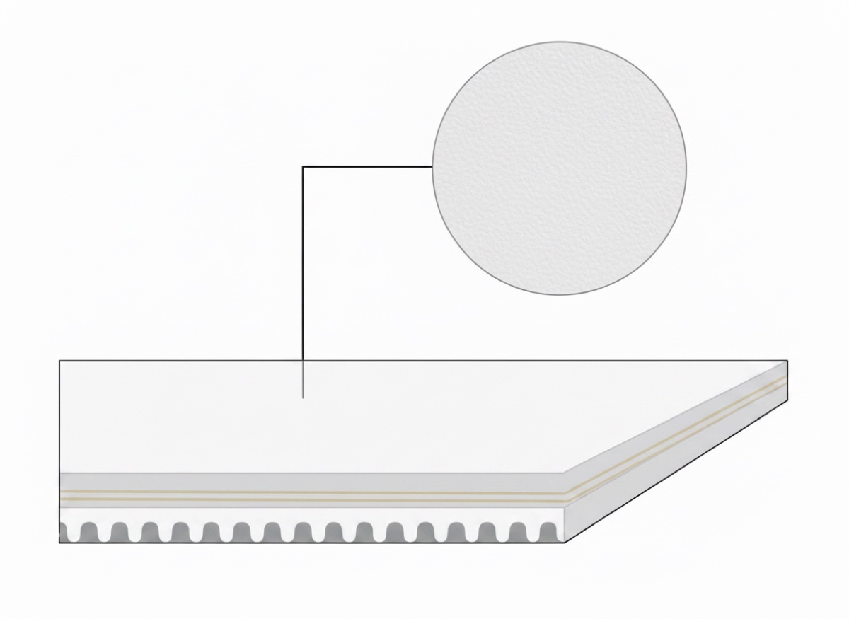 ASBelt 2F10 U0/V24 GD — конвейерная лента 2,4 мм, белая