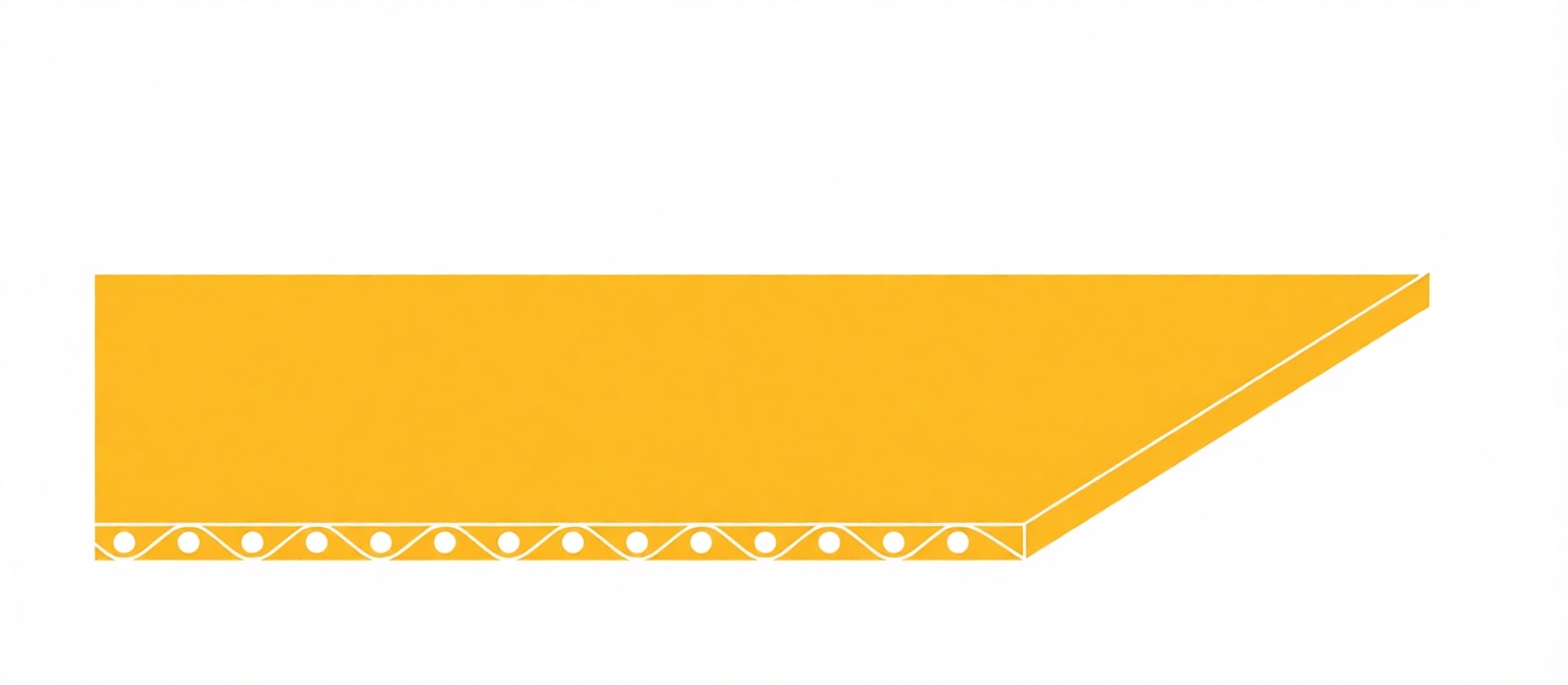 Конвейерная лента Chiorino 1M5 U0-U2 yellow — жёлтая, толщина 1,50 мм