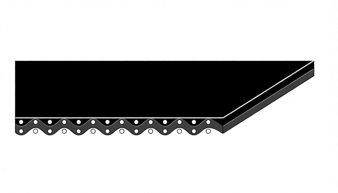 Конвейерная лента Chiorino 2M10 U0-U2 N HC SP — чёрная, толщина 1,20 мм