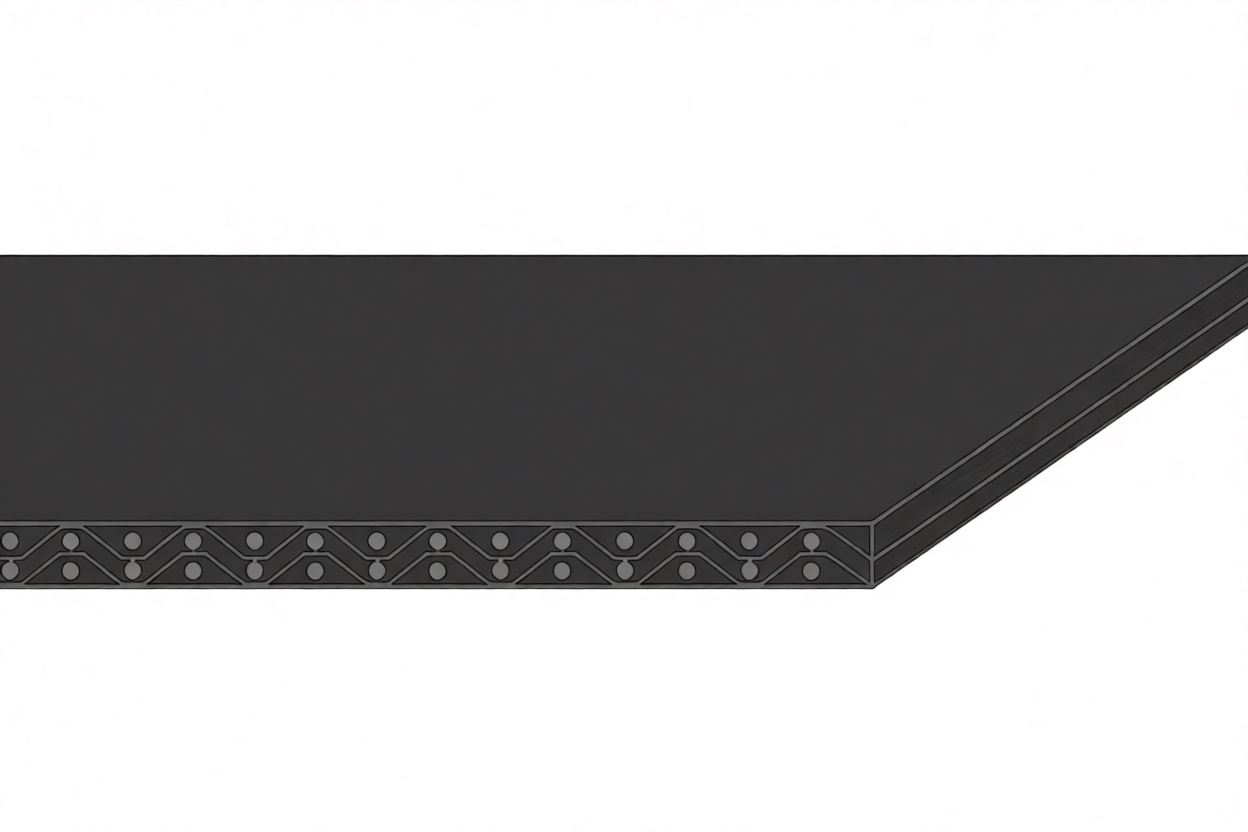 Конвейерная лента Chiorino 2M12 U0-V-U0 e+ — белая, толщина 2,00 мм