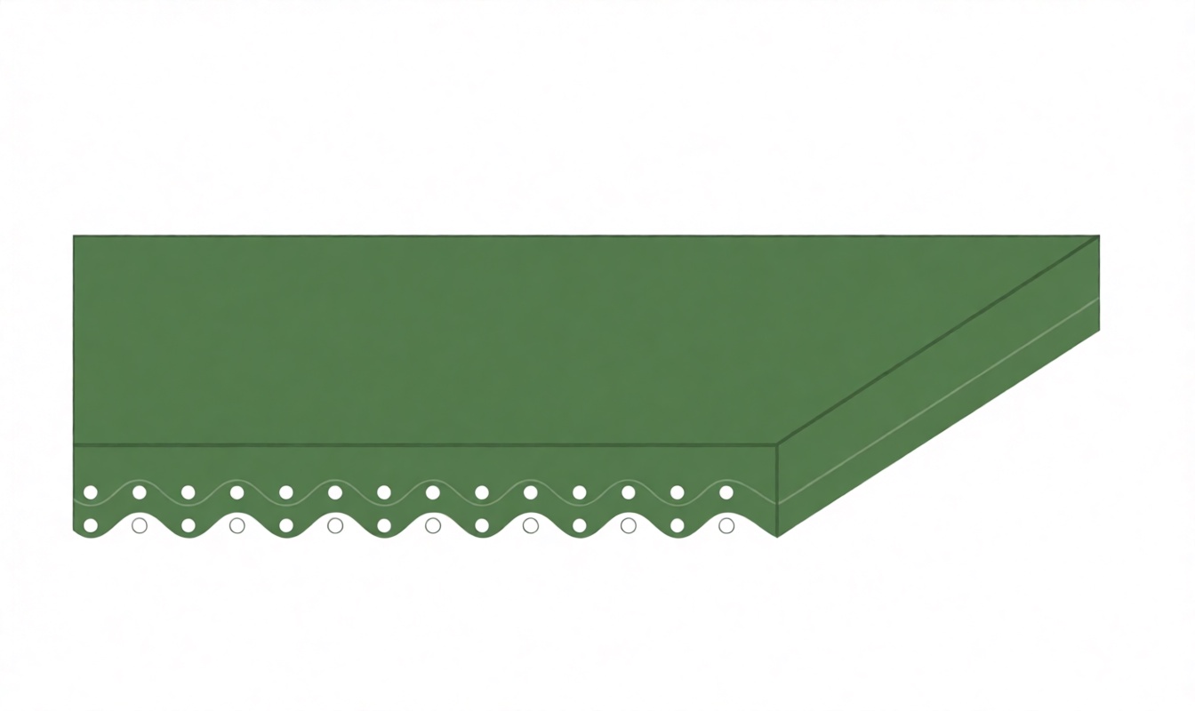 Конвейерная лента Chiorino 2M12 U0-V10 AGR (9) — зелёная, толщина 2,50 мм