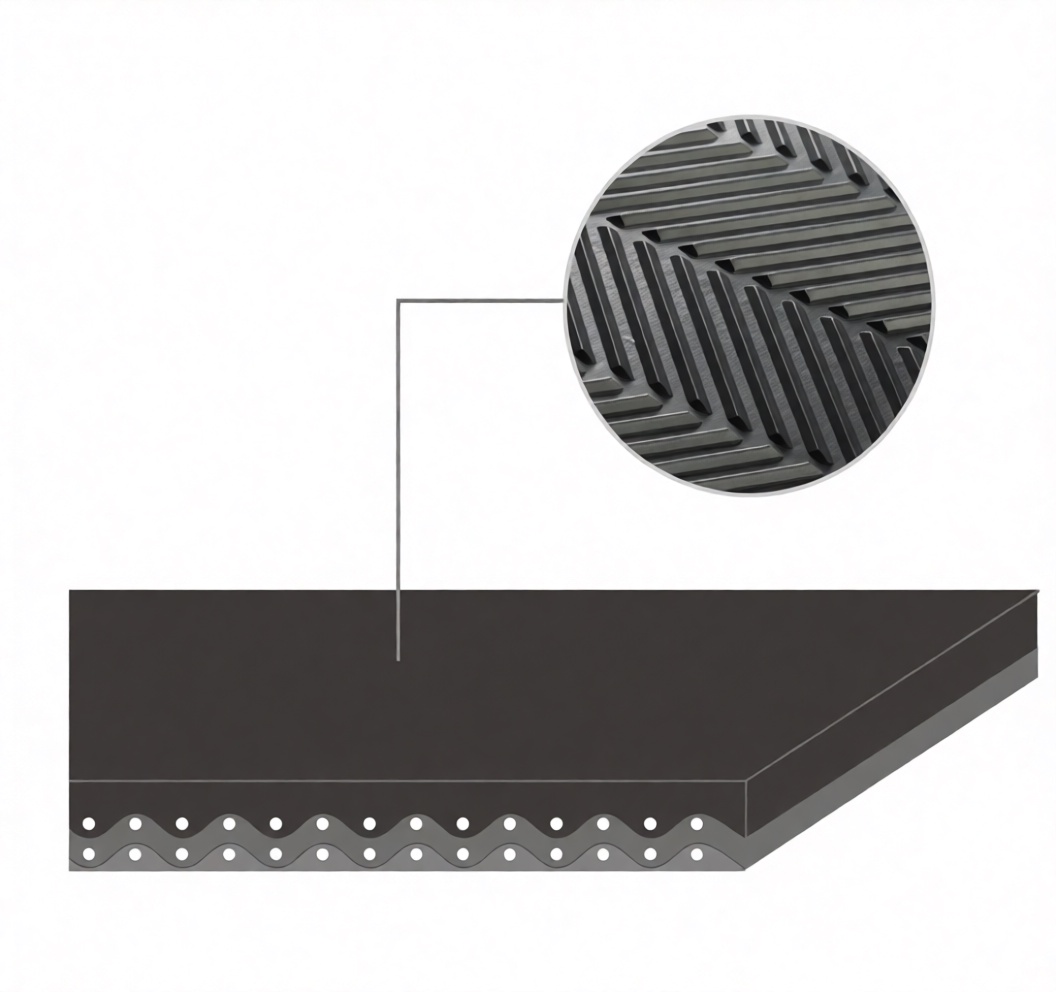 Конвейерная лента Chiorino 2M12 U0-V20 FB FR — белая, толщина 2,00 мм
