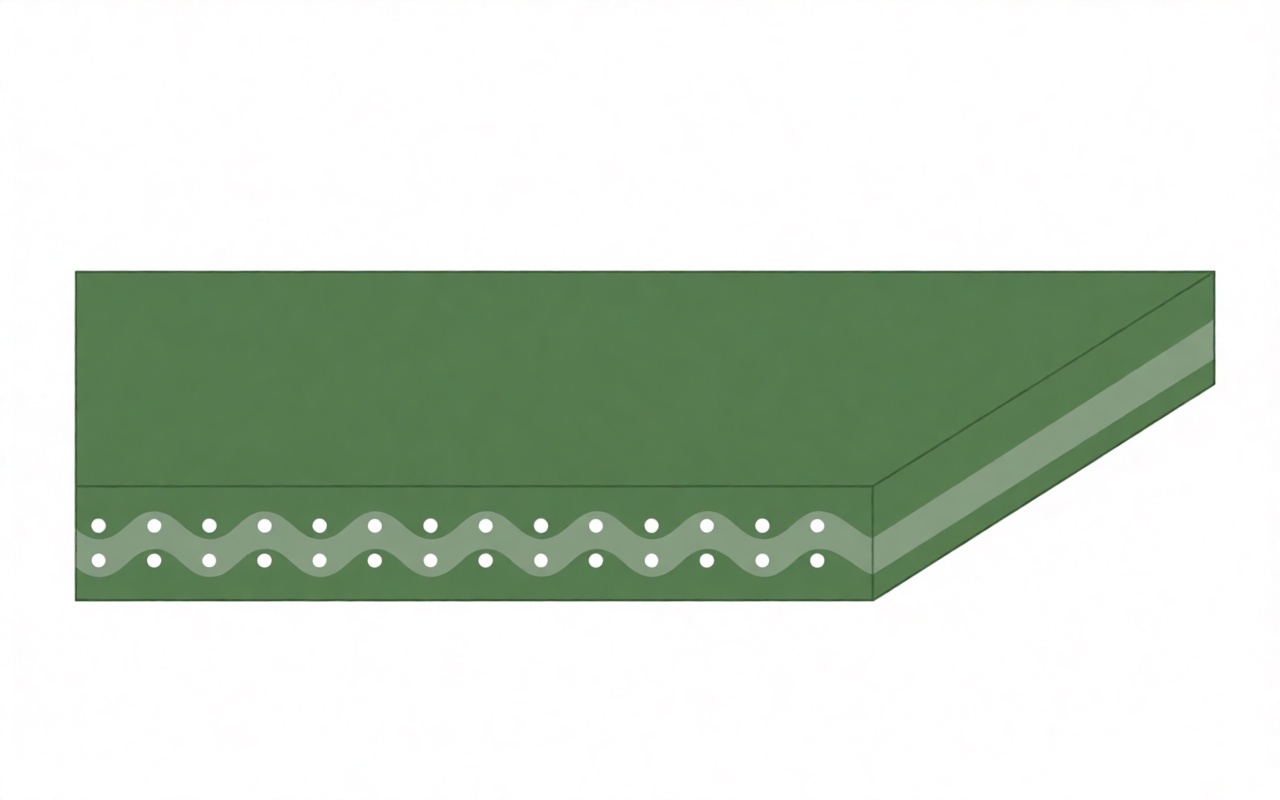 Конвейерная лента Chiorino 2M12 V5-V10 AGR (9) — зелёная, толщина 3,10 мм