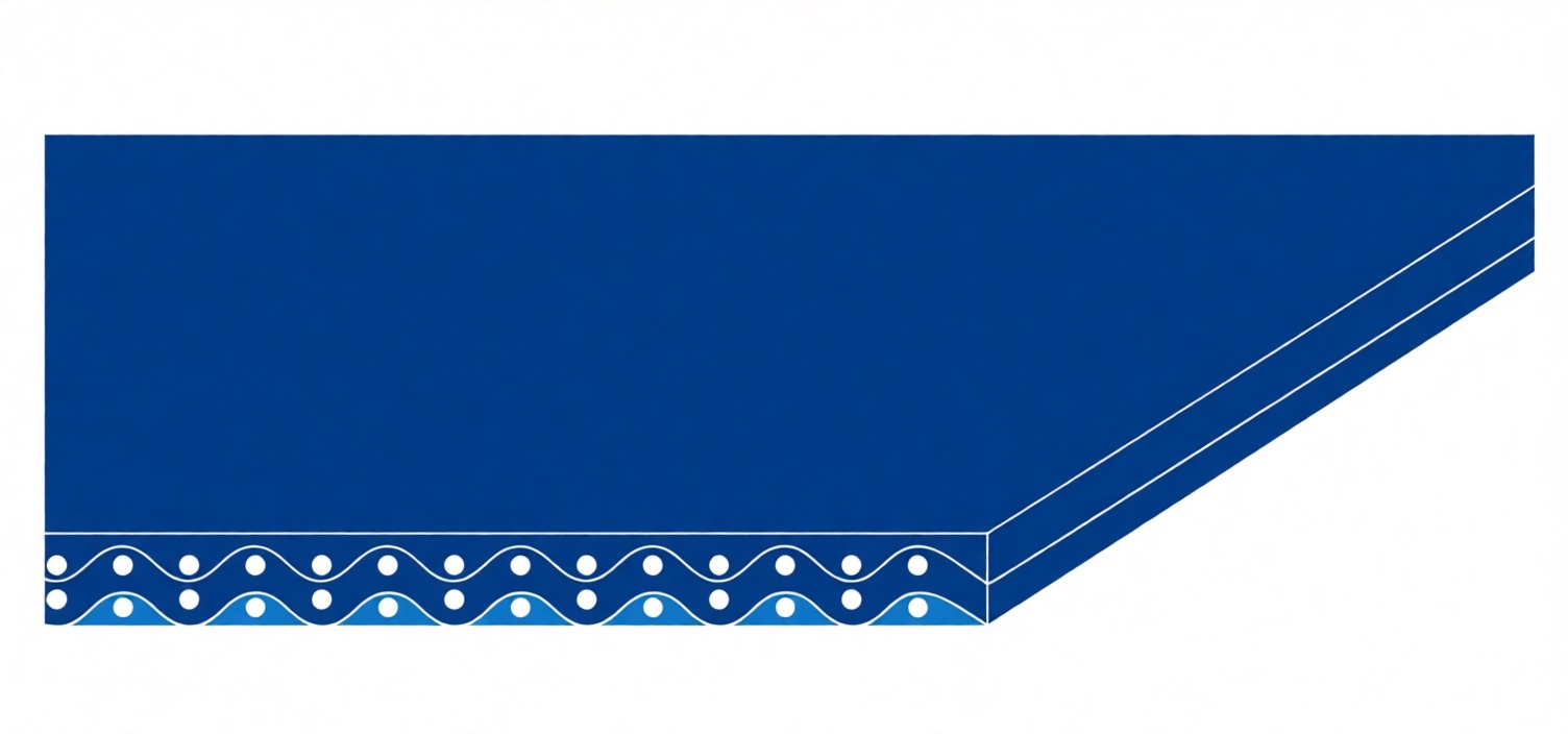 Конвейерная лента Chiorino 2M5 U0-U2 HP blue A AM — синяя, толщина 1,50 мм