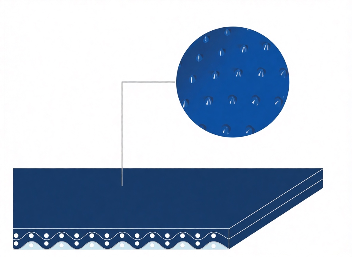 Конвейерная лента Chiorino 2M5 U0-U8 HP CC blue — синяя, толщина 2,90 мм