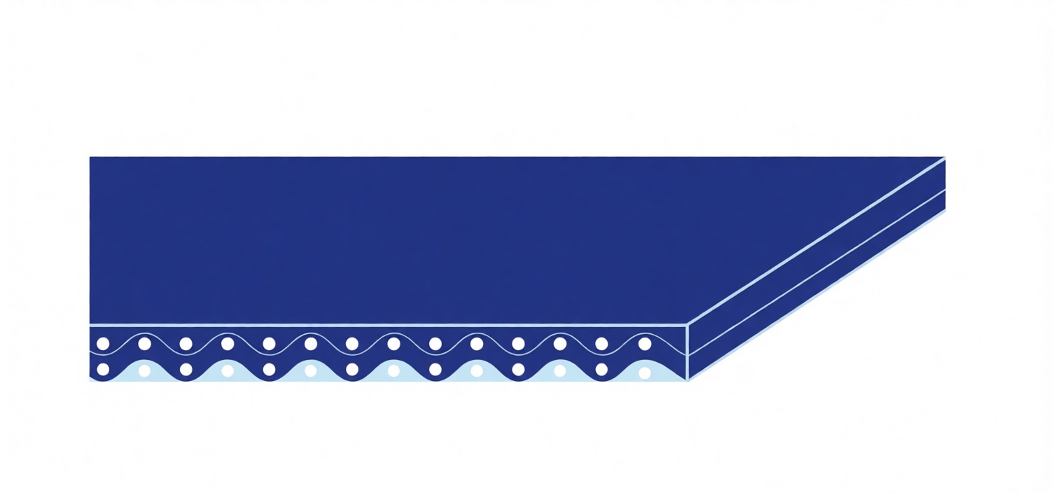 Конвейерная лента Chiorino 2T12 U0-U2 HP VL blue A — синяя, толщина 1,60 мм