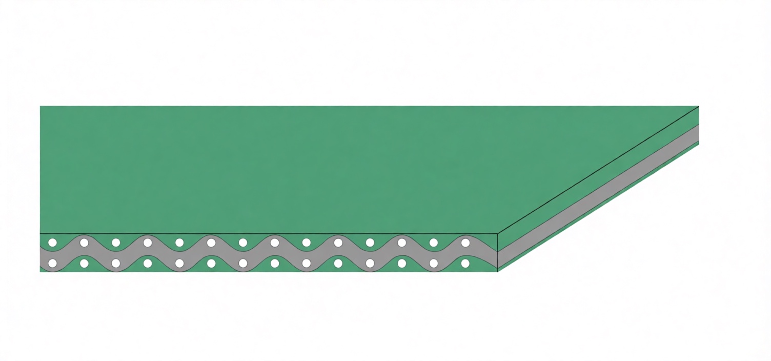 Конвейерная лента Chiorino 2T12 U0-V0 — белая, толщина 1,50 мм