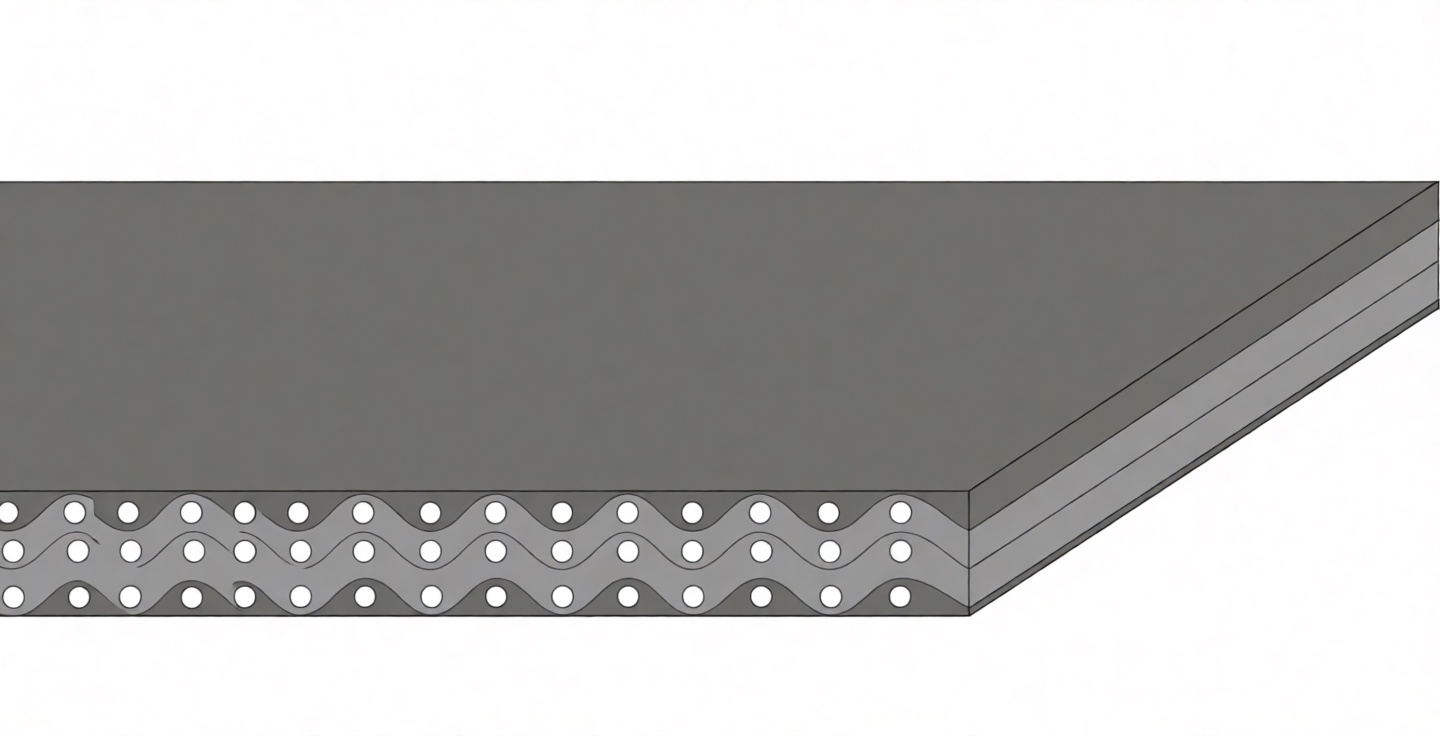 Конвейерная лента Chiorino 3M12 0-G-0 — белая, толщина 2,80 мм