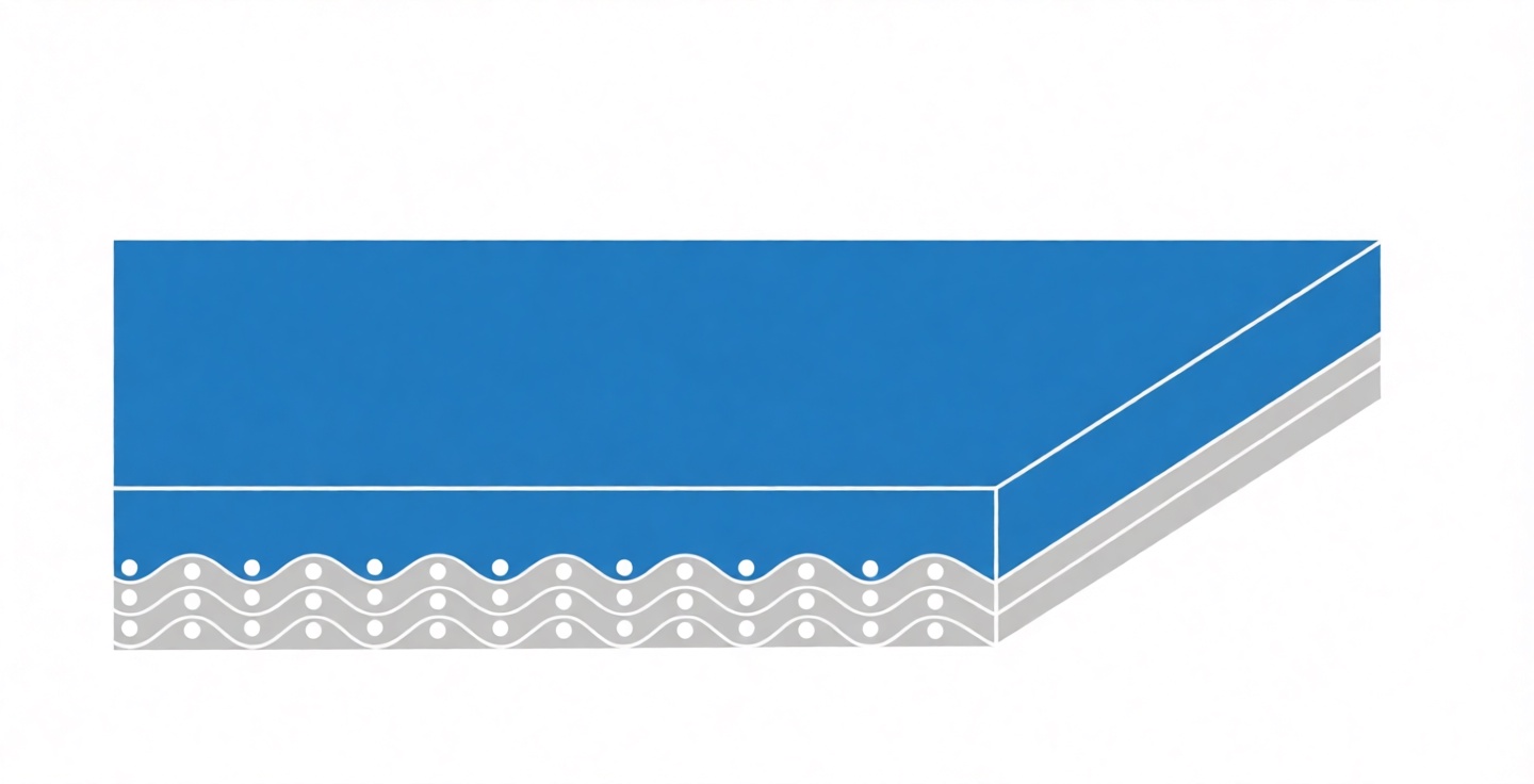 Конвейерная лента Chiorino 3M18 U0-V-U30 blue — синяя, толщина 6,00 мм
