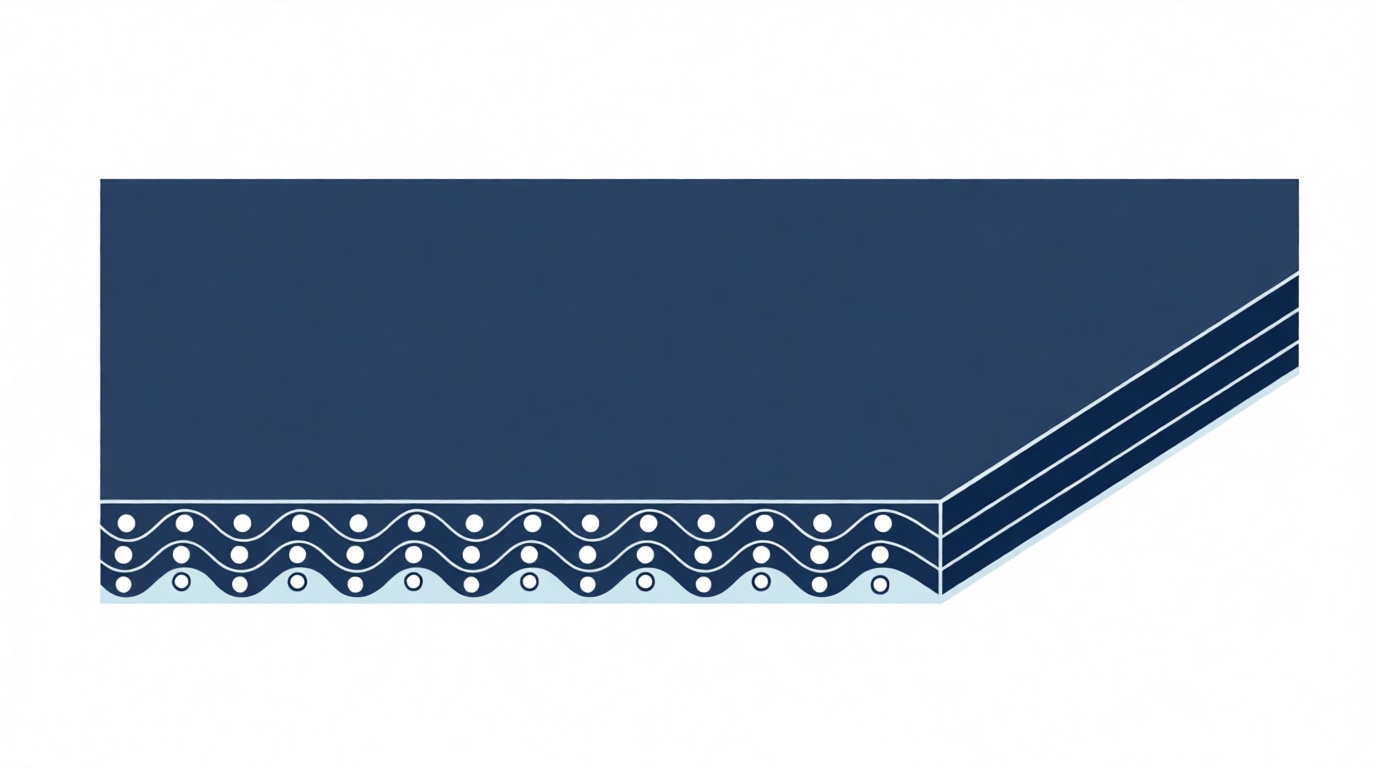 Конвейерная лента Chiorino 3M8 U0-U5 blue DET — синяя, толщина 1,50 мм