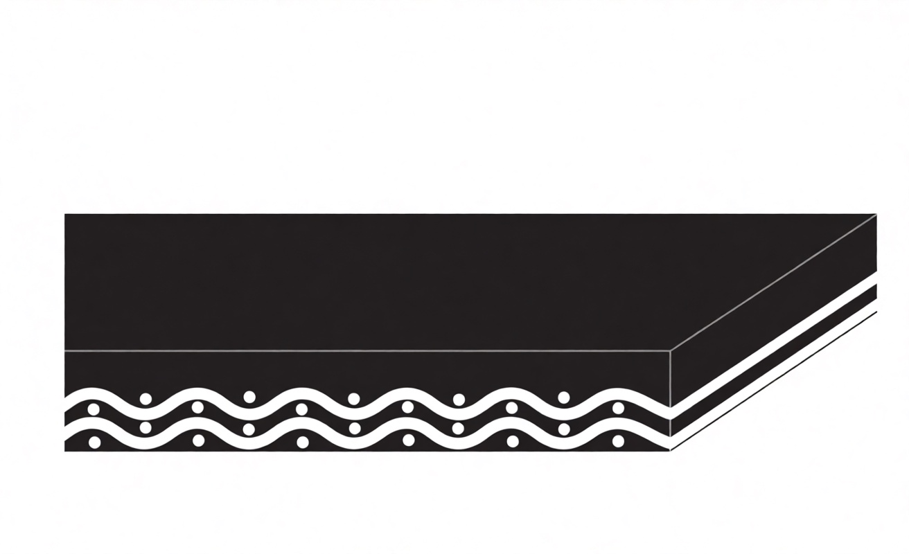 Конвейерная лента Chiorino Z 20/2 FV/V12-40 MT black — чёрная, толщина 4,00 мм