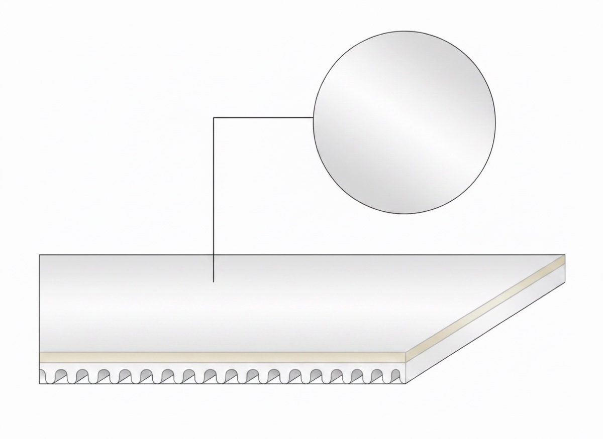 Лента Ziligen Z 10/2 F/V1-21 WHITE — PVC Z-серия (ПВХ-покрытие 50–85 Shore A)