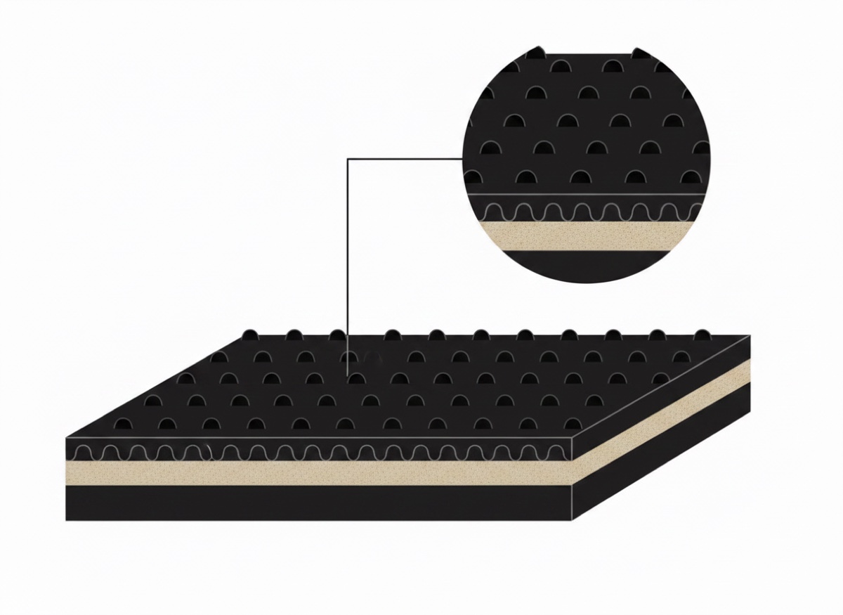 Лента Ziligen Z 15/3 FV/V6-100 NT BLACK — PVC Z-серия (ПВХ-покрытие 50–85 Shore A)