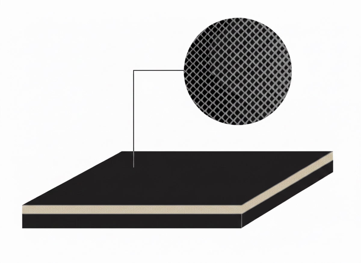 Лента Ziligen Z 45/3 FV/V6-130 NT BLACK — PVC Z-серия (ПВХ-покрытие 50–85 Shore A)
